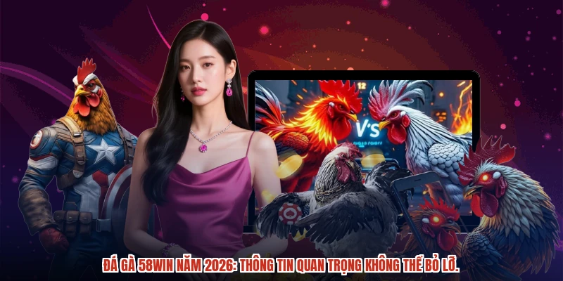 Đá gà 58WIN năm 2026: Thông tin quan trọng không thể bỏ lỡ.