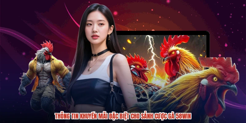 Thông tin khuyến mãi đặc biệt cho sảnh cược gà 58WIN